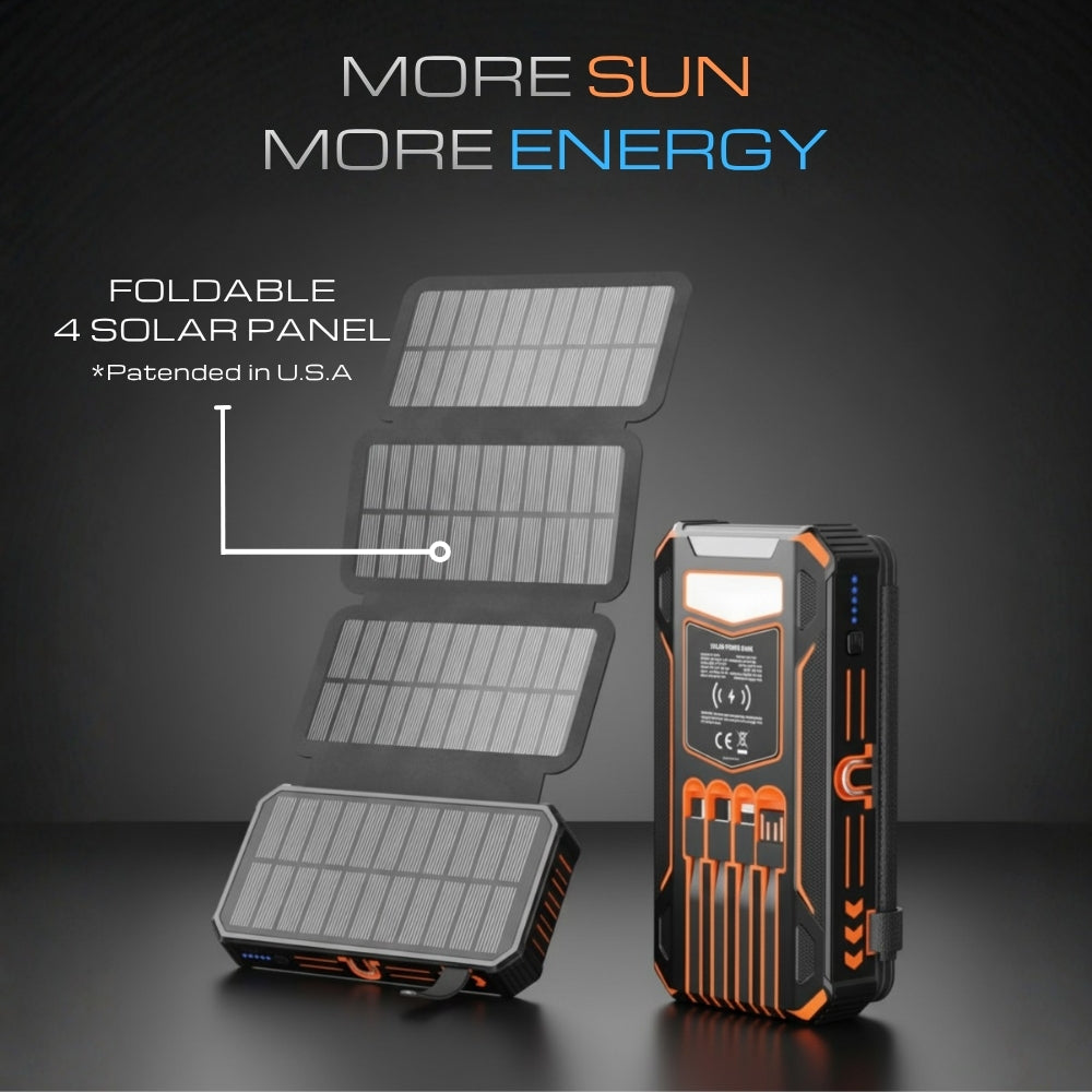 FOLDABLE SOLAR PANEL POWER BANK