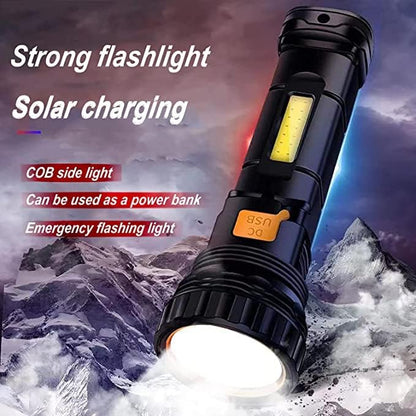 Solar Led Flashlight | 2 Pack