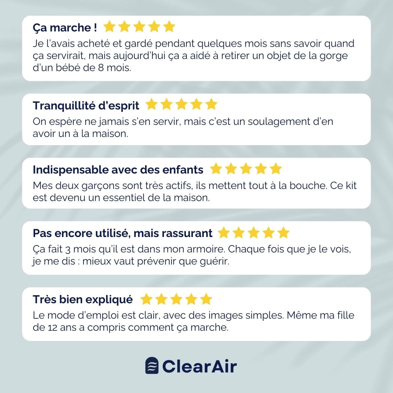 Dispositif anti-étouffement ClearAirKit™