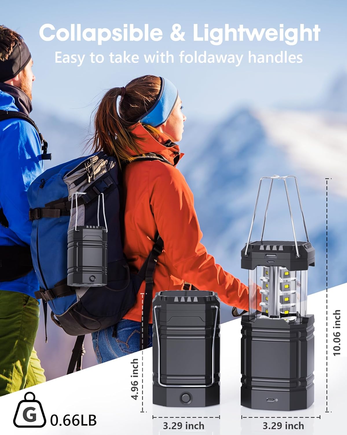 Solar Power Rechargeable Camping Lantern