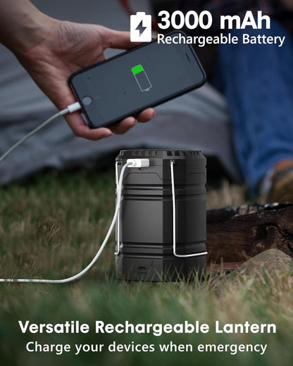 Solar Power Rechargeable Camping Lantern