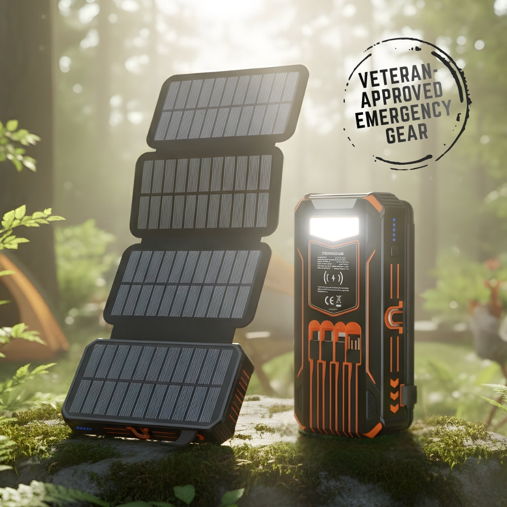 FOLDABLE SOLAR PANEL POWER BANK